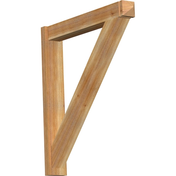 Ekena Millwork Traditional Arts & Crafts Rough Sawn Outlooker, Western Red Cedar, 6"W x 38"D x 42"H OUT06X38X42TRA03RWR - main